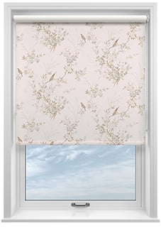 Shabby Chic by Rachel Ashwell Bird Chinoiserie (Blackout), Pink Tan - Twist&Fit Roller Blind